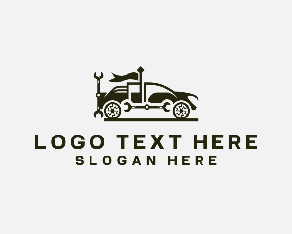 Pick Up Truck logo example 2