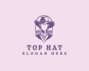 Cowgirl Texas Rodeo logo design