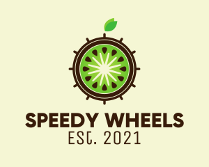 Kiwi Steering Wheel  logo design