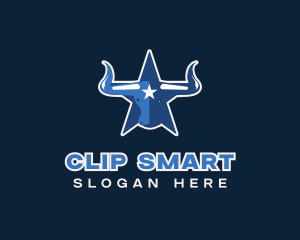 Blue Bull Star logo design