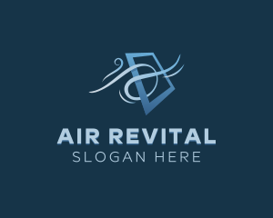 Wind Ventilation Cooling logo design