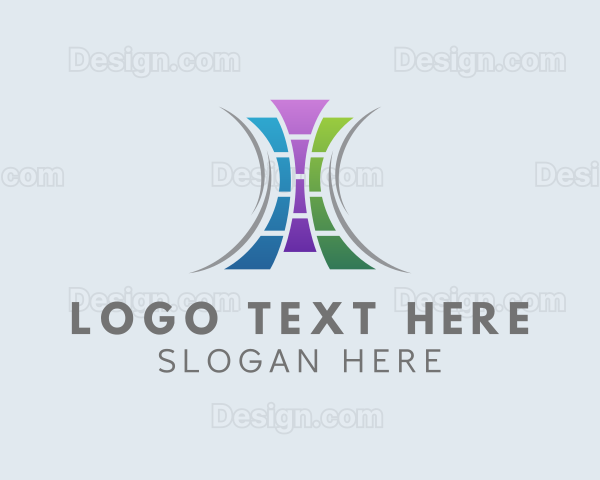 Paper Film Strip Business Logo