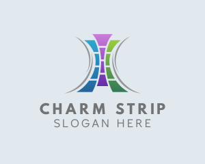 Paper Film Strip Business logo design