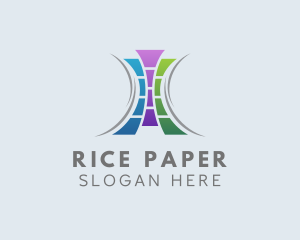 Paper Film Strip Business logo design