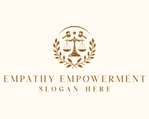 Justice Scale Attorney logo design