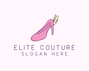 Fashion Stiletto Monoline logo design