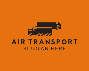 Shipping Cargo Truck logo design