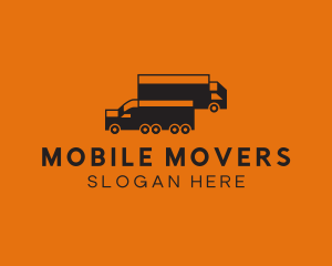 Shipping Cargo Truck logo design