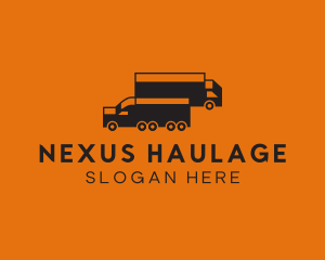 Shipping Cargo Truck logo design