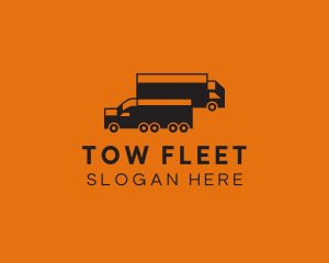 Shipping Cargo Truck logo design