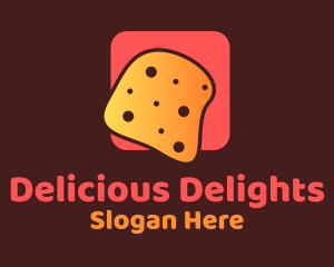 Cheese Bread Slice  Logo