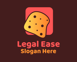 Cheese Bread Slice  Logo