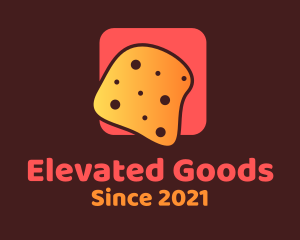 Cheese Bread Slice  logo design