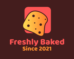 Cheese Bread Slice  logo design