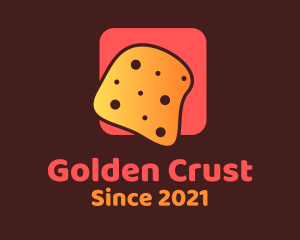 Cheese Bread Slice  logo design