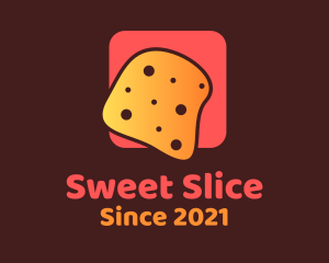 Cheese Bread Slice  logo design