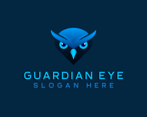 Bird Owl Eyes logo design