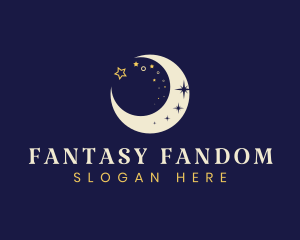 Moonlight Fantasy Stars logo design