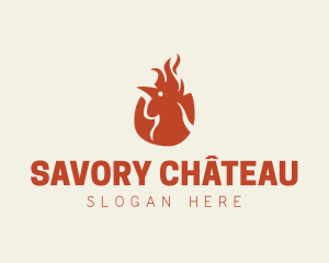 Chicken Fire Restaurant logo design