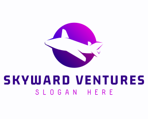 Airplane Fly Transport logo design