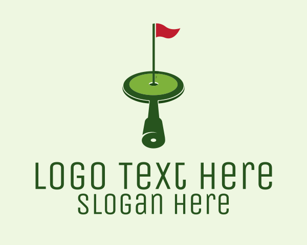 Golfing logo example 1