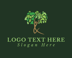 Human Yoga Tree Logo