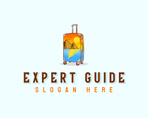 Luggage Travel Vacation logo design