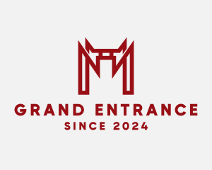 Red Gate Letter M logo