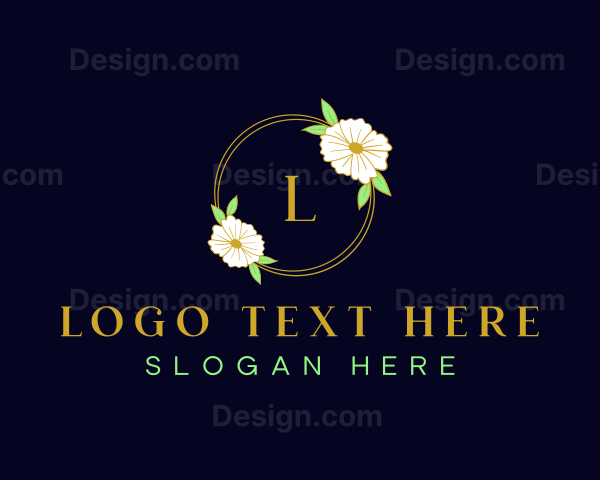 Floral Beauty Wedding Logo