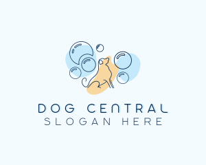 Bubble Dog Grooming logo design