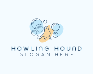 Bubble Dog Grooming logo design