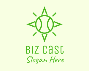 Green Tennis Ball Star Logo