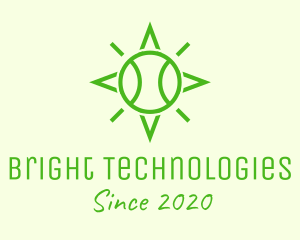 Green Tennis Ball Star logo