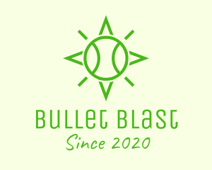 Green Tennis Ball Star logo design