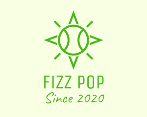 Green Tennis Ball Star logo design