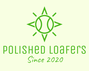 Green Tennis Ball Star logo design