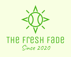 Green Tennis Ball Star logo design