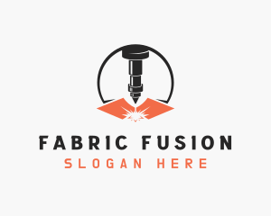 Laser Fabrication Spark logo design