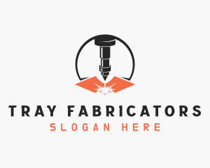 Laser Fabrication Spark logo design