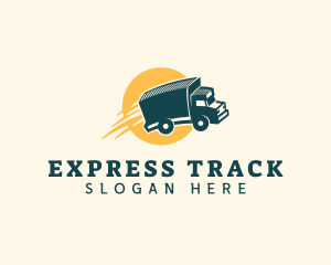 Truck Logistics Delivery logo design