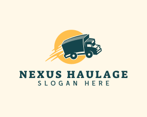 Truck Logistics Delivery logo design