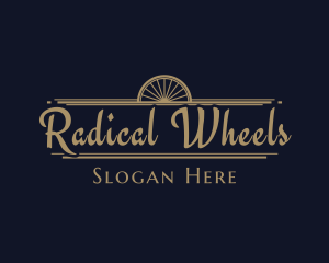 Art Deco Wheel Signage logo design