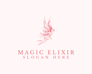 Magical Fairy Girl logo design