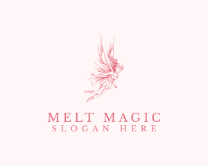 Magical Fairy Girl logo design