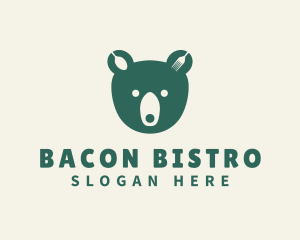 Green Bear Bistro logo design