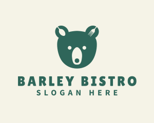 Green Bear Bistro logo design