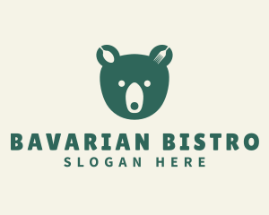 Green Bear Bistro logo design