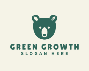 Green Bear Bistro logo design