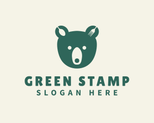 Green Bear Bistro logo design