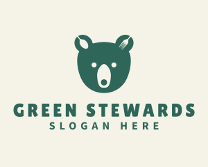 Green Bear Bistro logo design